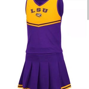 Big Girls LSU Tigers Pinky Cheer Set